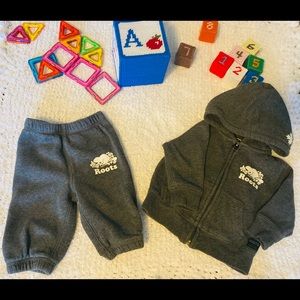 Roots matching set for baby boy.